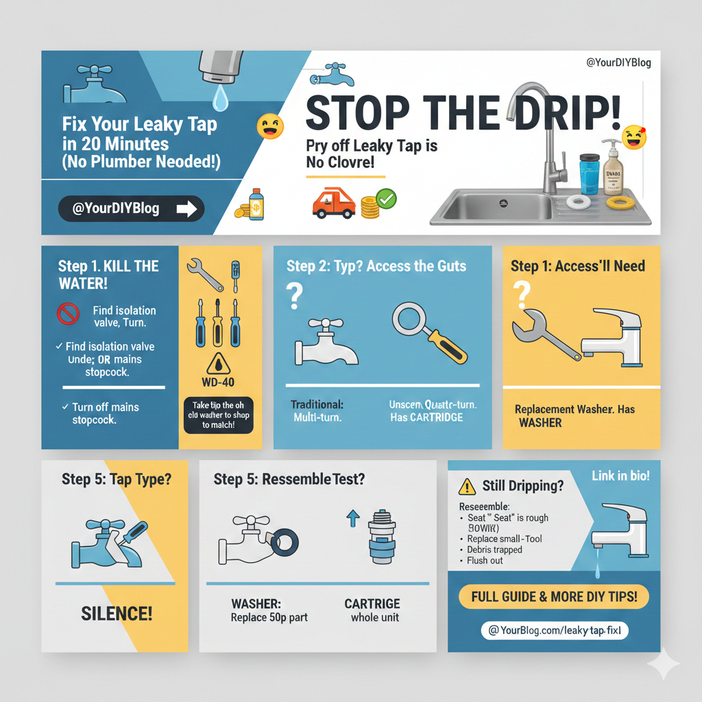 Stop the Drip: How to Fix a Leaky Tap Without Calling a Plumber